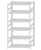 SCHULTE Steckregal, Fachbodenregale Stecksystem, Grundregal, einseitig nutzbar, H2750xB1300xT800 mm, 6 Fachböden, Fachlast 250 kg, RAL 7035 lichtgrau