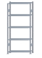 SCHULTE Steckregal, Fachbodenregale Stecksystem, Grundregal, beidseitig nutzbar, H2300xB1000xT300 mm, 5 Fachböden, Fachlast 85 kg, sendzimirverzinkt