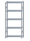 SCHULTE Steckregal, Fachbodenregale Stecksystem, Grundregal, beidseitig nutzbar, H2300xB1000xT300 mm, 5 Fachböden, Fachlast 250 kg, sendzimirverzinkt