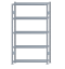 SCHULTE Steckregal, Fachbodenregale Stecksystem, Grundregal, beidseitig nutzbar, H2300xB1300xT300 mm, 5 Fachböden, Fachlast 250 kg, sendzimirverzinkt