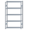 SCHULTE Steckregal, Fachbodenregale Stecksystem, Grundregal, beidseitig nutzbar, H2300xB1300xT400 mm, 5 Fachböden, Fachlast 150 kg, sendzimirverzinkt
