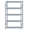 SCHULTE Steckregal, Fachbodenregale Stecksystem, Grundregal, beidseitig nutzbar, H2300xB1300xT400 mm, 5 Fachböden, Fachlast 250 kg, sendzimirverzinkt