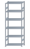 SCHULTE Steckregal, Fachbodenregale Stecksystem, Grundregal, beidseitig nutzbar, H2750xB1000xT500 mm, 6 Fachböden, Fachlast 330 kg, sendzimirverzinkt