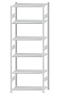 SCHULTE Steckregal, Fachbodenregale Stecksystem, Grundregal, beidseitig nutzbar, H2750xB1000xT500 mm, 6 Fachböden, Fachlast 150 kg, RAL 7035 lichtgrau