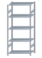 SCHULTE Steckregal, Fachbodenregale Stecksystem, Grundregal, beidseitig nutzbar, H2300xB1000xT600 mm, 5 Fachböden, Fachlast 150 kg, sendzimirverzinkt