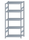 SCHULTE Steckregal, Fachbodenregale Stecksystem, Grundregal, beidseitig nutzbar, H2300xB1000xT600 mm, 5 Fachböden, Fachlast 250 kg, sendzimirverzinkt