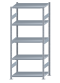 SCHULTE Steckregal, Fachbodenregale Stecksystem, Grundregal, beidseitig nutzbar, H2300xB1000xT600 mm, 5 Fachböden, Fachlast 330 kg, sendzimirverzinkt