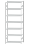 SCHULTE Steckregal, Fachbodenregale Stecksystem, Grundregal, beidseitig nutzbar, H3500xB1300xT600 mm, 7 Fachböden, Fachlast 150 kg, RAL 7035 lichtgrau