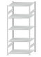 SCHULTE Steckregal, Fachbodenregale Stecksystem, Grundregal, beidseitig nutzbar, H2300xB1000xT800 mm, 5 Fachböden, Fachlast 150 kg, RAL 7035 lichtgrau
