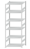 SCHULTE Steckregal, Fachbodenregale Stecksystem, Grundregal, beidseitig nutzbar, H2750xB1000xT800 mm, 6 Fachböden, Fachlast 150 kg, RAL 7035 lichtgrau