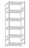 SCHULTE Steckregal, Fachbodenregale Stecksystem, Grundregal, beidseitig nutzbar, H2750xB1000xT800 mm, 6 Fachböden, Fachlast 330 kg, RAL 7035 lichtgrau