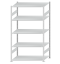 SCHULTE Steckregal, Fachbodenregale Stecksystem, Grundregal, beidseitig nutzbar, H2300xB1300xT800 mm, 5 Fachböden, Fachlast 150 kg, RAL 7035 lichtgrau