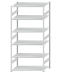 SCHULTE Steckregal, Fachbodenregale Stecksystem, Grundregal, beidseitig nutzbar, H2750xB1300xT800 mm, 6 Fachböden, Fachlast 150 kg, RAL 7035 lichtgrau