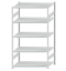 SCHULTE Steckregal, Fachbodenregale Stecksystem, Grundregal, beidseitig nutzbar, H2300xB1300xT800 mm, 5 Fachböden, Fachlast 250 kg, RAL 7035 lichtgrau