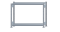 Fachbodenregal Stecksystem, Grundregal, beidseitig nutzbar, H1000xB1300xT300 mm, 2 Fachböden, Fachlast 250 kg, sendzimirverzinkt