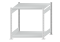 Fachbodenregal Stecksystem, Grundregal, beidseitig nutzbar, H1000xB1000xT800 mm, 2 Fachböden, Fachlast 150 kg, RAL 7035 lichtgrau