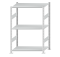 Fachbodenregal Stecksystem, Grundregal, beidseitig nutzbar, H1500xB1000xT600 mm, 3 Fachböden, Fachlast 150 kg, RAL 7035 lichtgrau