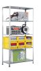 SCHULTE Schraubregal - Fachbodenregale Schraubsystem, Grundregal, beidseitig nutzbar, H2500xB1000xT500 mm, 6 Fachböden, Fachlast 150 kg, RAL 7035 lichtgrau