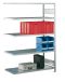 SCHULTE Steckregal, Fachbodenregale Stecksystem, Anbauregal, einseitig nutzbar, H3000xB1300xT600 mm, 7 Fachböden, Fachlast 150 kg, sendzimirverzinkt