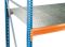 Zusatzebene, Stahlpaneele, Breite 2500mm, Tiefe 600mm blau / orange / verzinkt