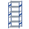 SCHULTE Steckregal, Fachbodenregale Stecksystem, Grundregal, einseitig nutzbar, H2500xB1000xT800 mm, 6 Fachb&ouml;den, Fachlast 150 kg, RAL 5010 enzianblau / verzinkt