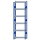 SCHULTE Steckregal, Fachbodenregale Stecksystem, Grundregal, einseitig nutzbar, H2500xB750xT300 mm, 6 Fachb&ouml;den, Fachlast 150 kg, RAL 5010 enzianblau / verzinkt