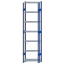 SCHULTE Steckregal, Fachbodenregale Stecksystem, Grundregal, einseitig nutzbar, H3000xB750xT300 mm, 7 Fachb&ouml;den, Fachlast 150 kg, RAL 5010 enzianblau / verzinkt