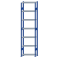 SCHULTE Steckregal, Fachbodenregale Stecksystem, Grundregal, beidseitig nutzbar, H3000xB750xT300 mm, 7 Fachb&ouml;den, Fachlast 150 kg, RAL 5010 enzianblau / verzinkt