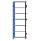SCHULTE Steckregal, Fachbodenregale Stecksystem, Grundregal, beidseitig nutzbar, H3000xB1000xT300 mm, 7 Fachb&ouml;den, Fachlast 150 kg, RAL 5010 enzianblau / verzinkt