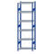 SCHULTE Steckregal, Fachbodenregale Stecksystem, Grundregal, einseitig nutzbar, H2500xB750xT400 mm, 6 Fachb&ouml;den, Fachlast 150 kg, RAL 5010 enzianblau / verzinkt