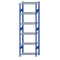 SCHULTE Steckregal, Fachbodenregale Stecksystem, Grundregal, beidseitig nutzbar, H2500xB750xT400 mm, 6 Fachb&ouml;den, Fachlast 150 kg, RAL 5010 enzianblau / verzinkt