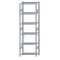 SCHULTE Steckregal, Fachbodenregale Stecksystem, Grundregal, einseitig nutzbar, H2500xB750xT400 mm, 6 Fachb&ouml;den, Fachlast 150 kg, sendzimirverzinkt