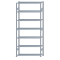 SCHULTE Steckregal, Fachbodenregale Stecksystem, Grundregal, beidseitig nutzbar, H3000xB1300xT400 mm, 7 Fachb&ouml;den, Fachlast 150 kg, sendzimirverzinkt