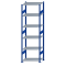 SCHULTE Steckregal, Fachbodenregale Stecksystem, Grundregal, beidseitig nutzbar, H2500xB750xT500 mm, 6 Fachb&ouml;den, Fachlast 150 kg, RAL 5010 enzianblau / verzinkt
