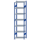SCHULTE Steckregal, Fachbodenregale Stecksystem, Grundregal, beidseitig nutzbar, H3000xB750xT500 mm, 7 Fachb&ouml;den, Fachlast 150 kg, RAL 5010 enzianblau / verzinkt