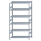 SCHULTE Steckregal, Fachbodenregale Stecksystem, Grundregal, beidseitig nutzbar, H2500xB1300xT600 mm, 6 Fachb&ouml;den, Fachlast 150 kg, sendzimirverzinkt