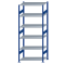 SCHULTE Steckregal, Fachbodenregale Stecksystem, Grundregal, beidseitig nutzbar, H2500xB1000xT600 mm, 6 Fachb&ouml;den, Fachlast 150 kg, RAL 5010 enzianblau / verzinkt