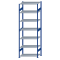 SCHULTE Steckregal, Fachbodenregale Stecksystem, Grundregal, beidseitig nutzbar, H3000xB1000xT600 mm, 7 Fachb&ouml;den, Fachlast 150 kg, RAL 5010 enzianblau / verzinkt