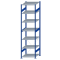 SCHULTE Steckregal, Fachbodenregale Stecksystem, Grundregal, einseitig nutzbar, H3000xB750xT800 mm, 7 Fachb&ouml;den, Fachlast 150 kg, RAL 5010 enzianblau / verzinkt