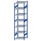 SCHULTE Steckregal, Fachbodenregale Stecksystem, Grundregal, beidseitig nutzbar, H3000xB750xT800 mm, 7 Fachb&ouml;den, Fachlast 150 kg, RAL 5010 enzianblau / verzinkt