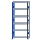 SCHULTE Steckregal, Fachbodenregale Stecksystem, Grundregal, beidseitig nutzbar, H2500xB1000xT300 mm, 6 Fachb&ouml;den, Fachlast 250 kg, RAL 5010 enzianblau / verzinkt