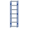 SCHULTE Steckregal, Fachbodenregale Stecksystem, Grundregal, einseitig nutzbar, H3000xB750xT300 mm, 7 Fachb&ouml;den, Fachlast 250 kg, RAL 5010 enzianblau / verzinkt