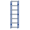 SCHULTE Steckregal, Fachbodenregale Stecksystem, Grundregal, beidseitig nutzbar, H3000xB750xT300 mm, 7 Fachb&ouml;den, Fachlast 250 kg, RAL 5010 enzianblau / verzinkt