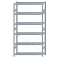 SCHULTE Steckregal, Fachbodenregale Stecksystem, Grundregal, einseitig nutzbar, H2500xB1300xT400 mm, 6 Fachb&ouml;den, Fachlast 250 kg, sendzimirverzinkt