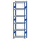 SCHULTE Steckregal, Fachbodenregale Stecksystem, Grundregal, einseitig nutzbar, H2500xB750xT400 mm, 6 Fachb&ouml;den, Fachlast 250 kg, RAL 5010 enzianblau / verzinkt