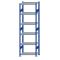 SCHULTE Steckregal, Fachbodenregale Stecksystem, Grundregal, beidseitig nutzbar, H2500xB750xT400 mm, 6 Fachb&ouml;den, Fachlast 250 kg, RAL 5010 enzianblau / verzinkt