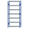 SCHULTE Steckregal, Fachbodenregale Stecksystem, Grundregal, beidseitig nutzbar, H3000xB1300xT400 mm, 7 Fachb&ouml;den, Fachlast 250 kg, RAL 5010 enzianblau / verzinkt