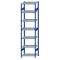 SCHULTE Steckregal, Fachbodenregale Stecksystem, Grundregal, beidseitig nutzbar, H3000xB750xT500 mm, 7 Fachb&ouml;den, Fachlast 250 kg, RAL 5010 enzianblau / verzinkt