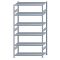 SCHULTE Steckregal, Fachbodenregale Stecksystem, Grundregal, beidseitig nutzbar, H2500xB1300xT600 mm, 6 Fachb&ouml;den, Fachlast 250 kg, sendzimirverzinkt