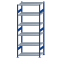 SCHULTE Steckregal, Fachbodenregale Stecksystem, Grundregal, beidseitig nutzbar, H2500xB1000xT600 mm, 6 Fachb&ouml;den, Fachlast 250 kg, RAL 5010 enzianblau / verzinkt